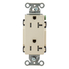 Hubbell Wiring Device-Kellems Commercial Specification Grade Style Line Decorator Duplex Receptacles DR20LATR